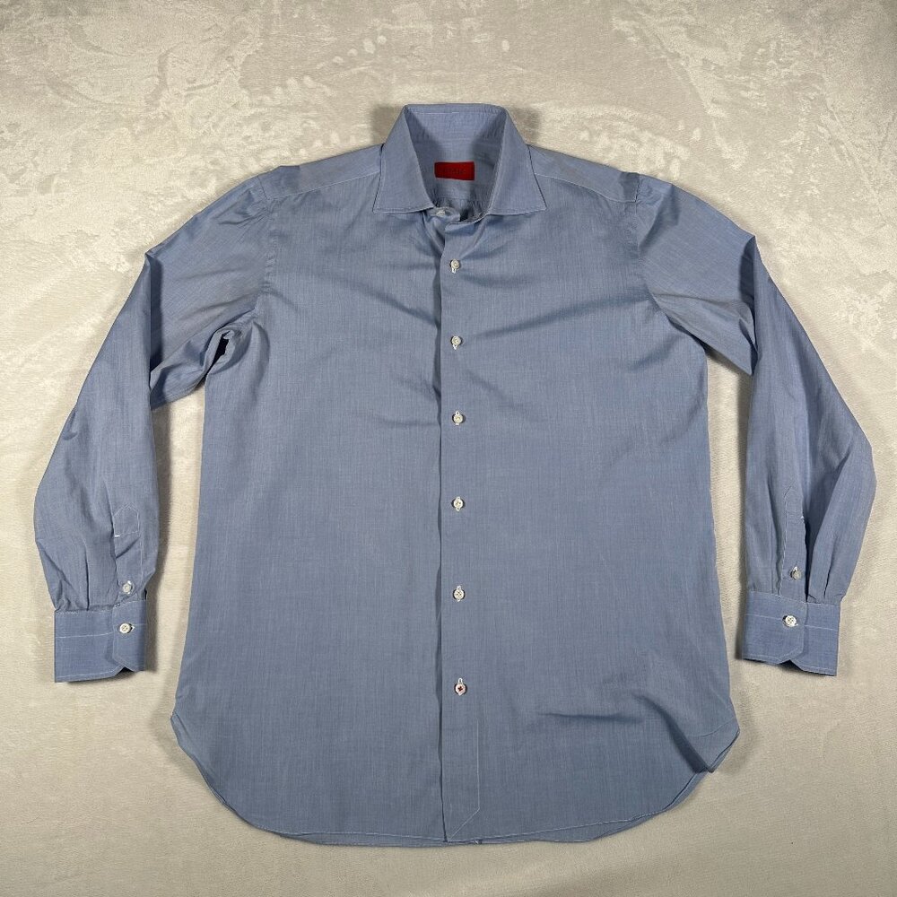 Isaia Light Blue Dress Shirt